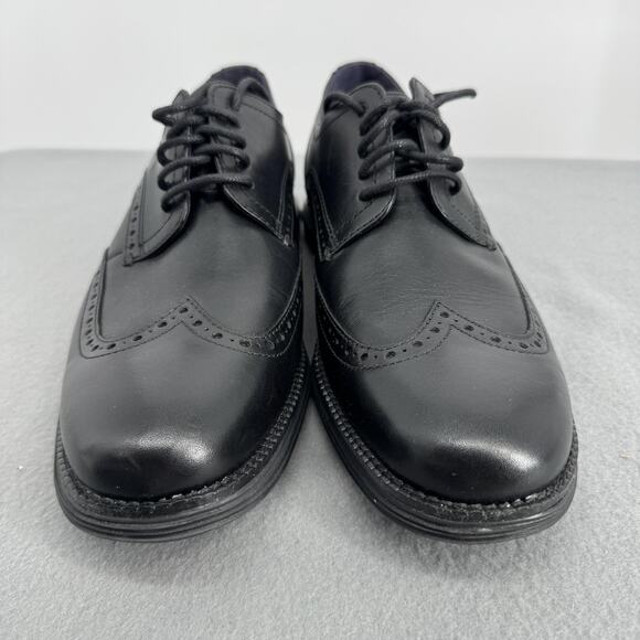 Cole Haan OriginalGrand Wingtip Oxford Shoes Mens Size 10.5 Black Leather Dress
